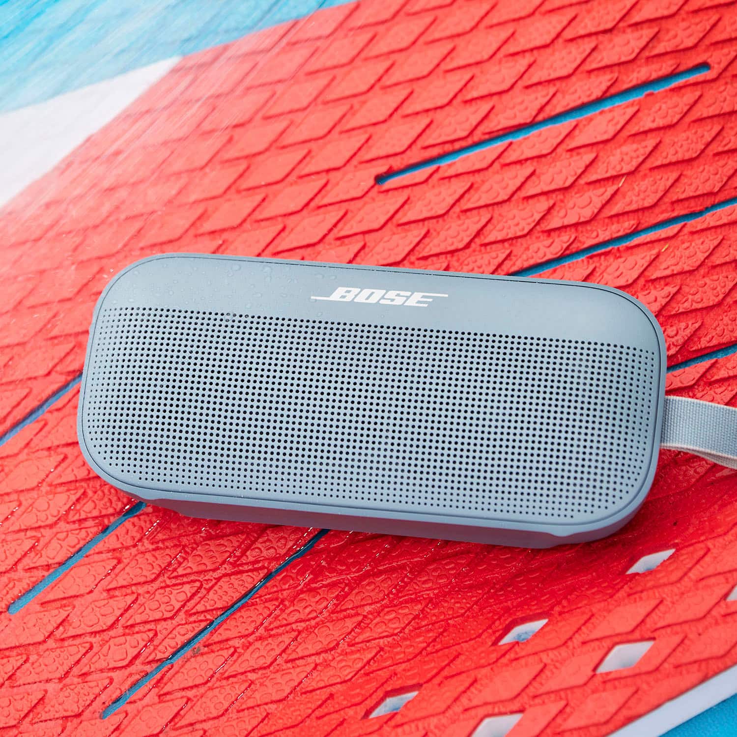 Alt View 1. Bose - SoundLink Flex Portable Bluetooth Speaker with Waterproof/Dustproof Design - Stone Blue.