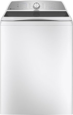 GE Profile - 5.0 Cu Ft High Efficiency Smart Top Load Washer with Smarter Wash Technology, Easier Reach & Microban Technology - White