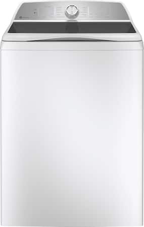 GE Profile - 4.9 Cu. Ft. High Efficiency Smart Top Load Washer with Smarter Wash Technology, Easier Reach & Microban Technology - White