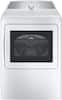 Front. GE Profile - 7.4 Cu. Ft. Smart Electric Dryer with Sanitize Cycle and Sensor Dry - White.