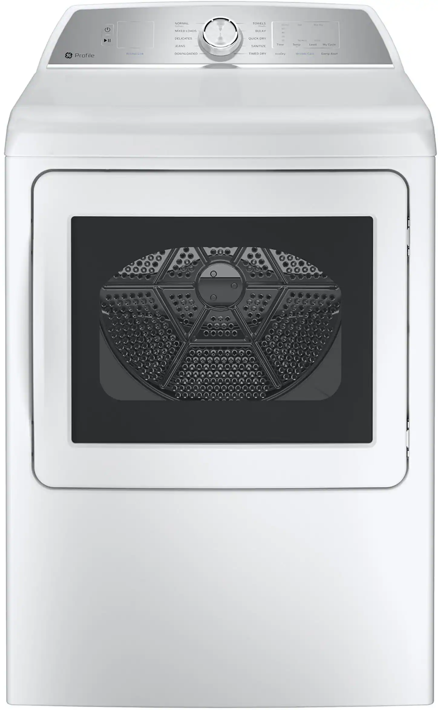 GE Profile - 7.4 Cu. Ft. Smart Electric Dryer with Sanitize Cycle and Sensor Dry - White