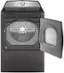 Alt View 11. GE Profile - 7.4 Cu. Ft. Smart Electric Dryer with Sanitize Cycle and Sensor Dry - Diamond Gray.