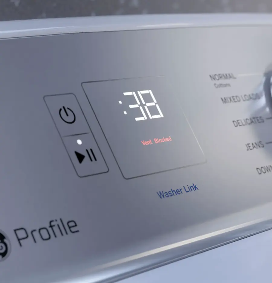 Alt View 19. GE Profile - 7.4 Cu. Ft. Smart Electric Dryer with Sanitize Cycle and Sensor Dry - Diamond Gray.