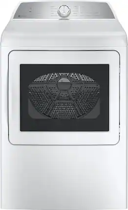 Front. GE Profile - 7.4 Cu. Ft. Smart Gas Dryer with Sanitize Cycle and Sensor Dry - White.