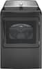 Front. GE Profile - 7.4 Cu. Ft. Smart Gas Dryer with Sanitize Cycle and Sensor Dry - Diamond Gray.