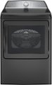 Front Zoom. GE Profile - 7.4 Cu. Ft. Smart Gas Dryer with Sanitize Cycle and Sensor Dry - Diamond Gray.