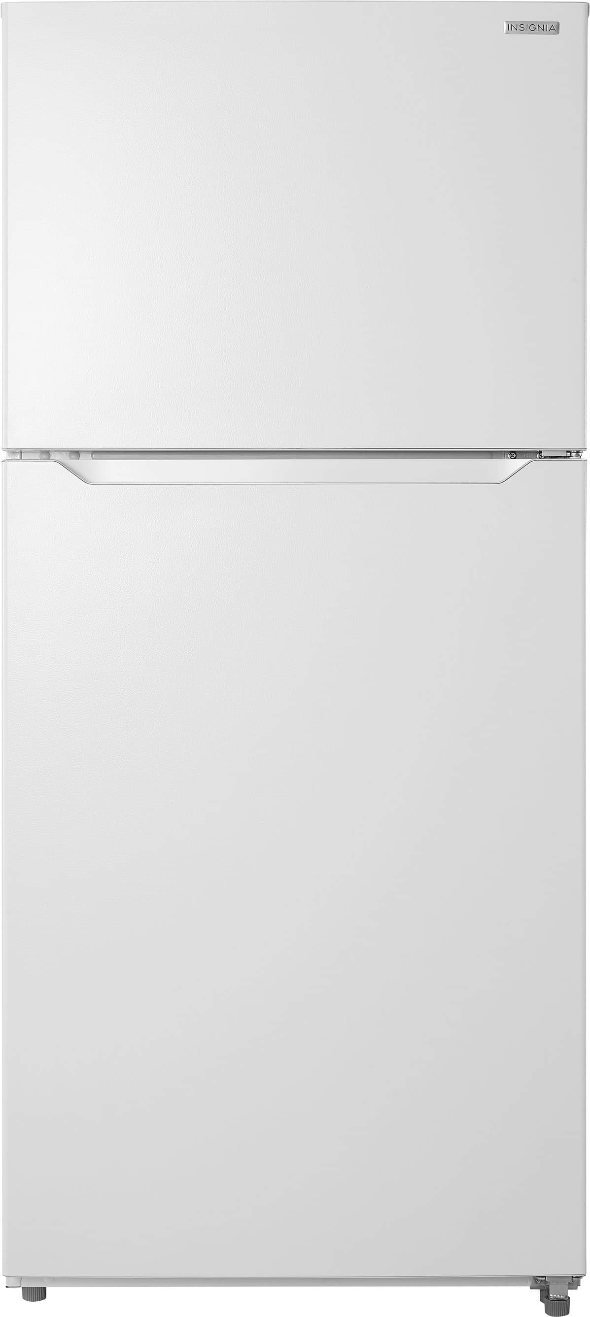 Front. Insignia™ - 18 Cu. Ft. Top-Freezer Refrigerator withENERGY STAR Certification - White.
