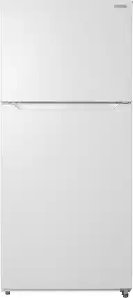 Front. Insignia™ - 18 Cu. Ft. Top-Freezer Refrigerator withENERGY STAR Certification - White.