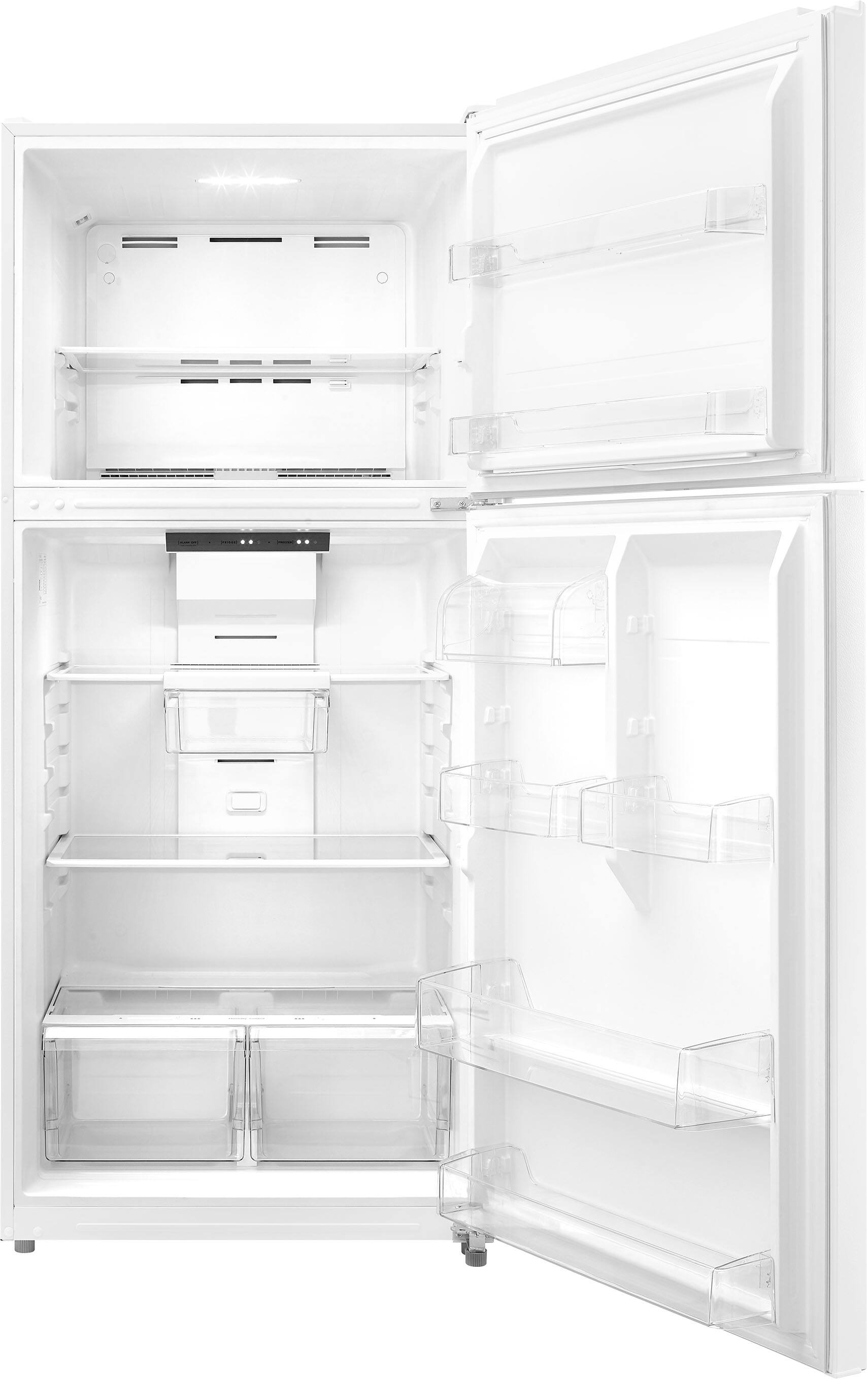 Alt View 11. Insignia™ - 18 Cu. Ft. Top-Freezer Refrigerator withENERGY STAR Certification - White.