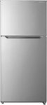 Front. Insignia™ - 18 Cu. Ft. Top-Freezer Refrigerator with ENERGY STAR Certification - Stainless Steel.