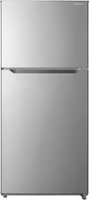 Insignia™ - 18 Cu. Ft. Top-Freezer Refrigerator with ENERGY STAR Certification - Stainless Steel - Front_Zoom
