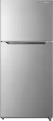 Insignia™ - 18 Cu. Ft. Top-Freezer Refrigerator with ENERGY STAR Certification - Stainless Steel - Front_Zoom