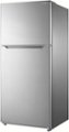 Left Zoom. Insignia™ - 18 Cu. Ft. Top-Freezer Refrigerator - Stainless Steel.