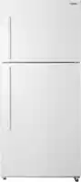 Insignia™ - 18 Cu. Ft. Top-Freezer Refrigerator with Handles - White - Front_Zoom