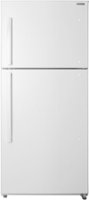 Insignia™ - 18 Cu. Ft. Top-Freezer Refrigerator with Handles - White - Front_Zoom