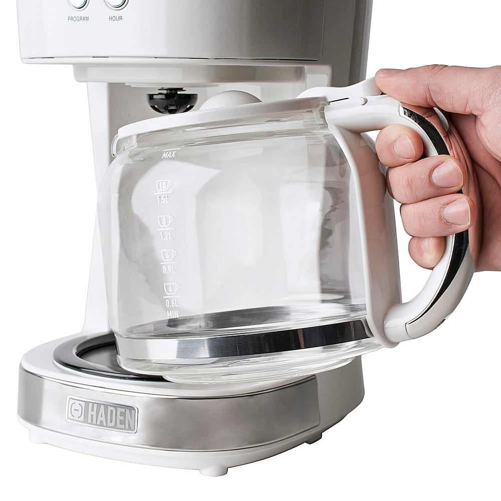 Alt View 11. Haden - 12-Cup Programmable Coffee Maker with Strength Control and Timer - Ivory.