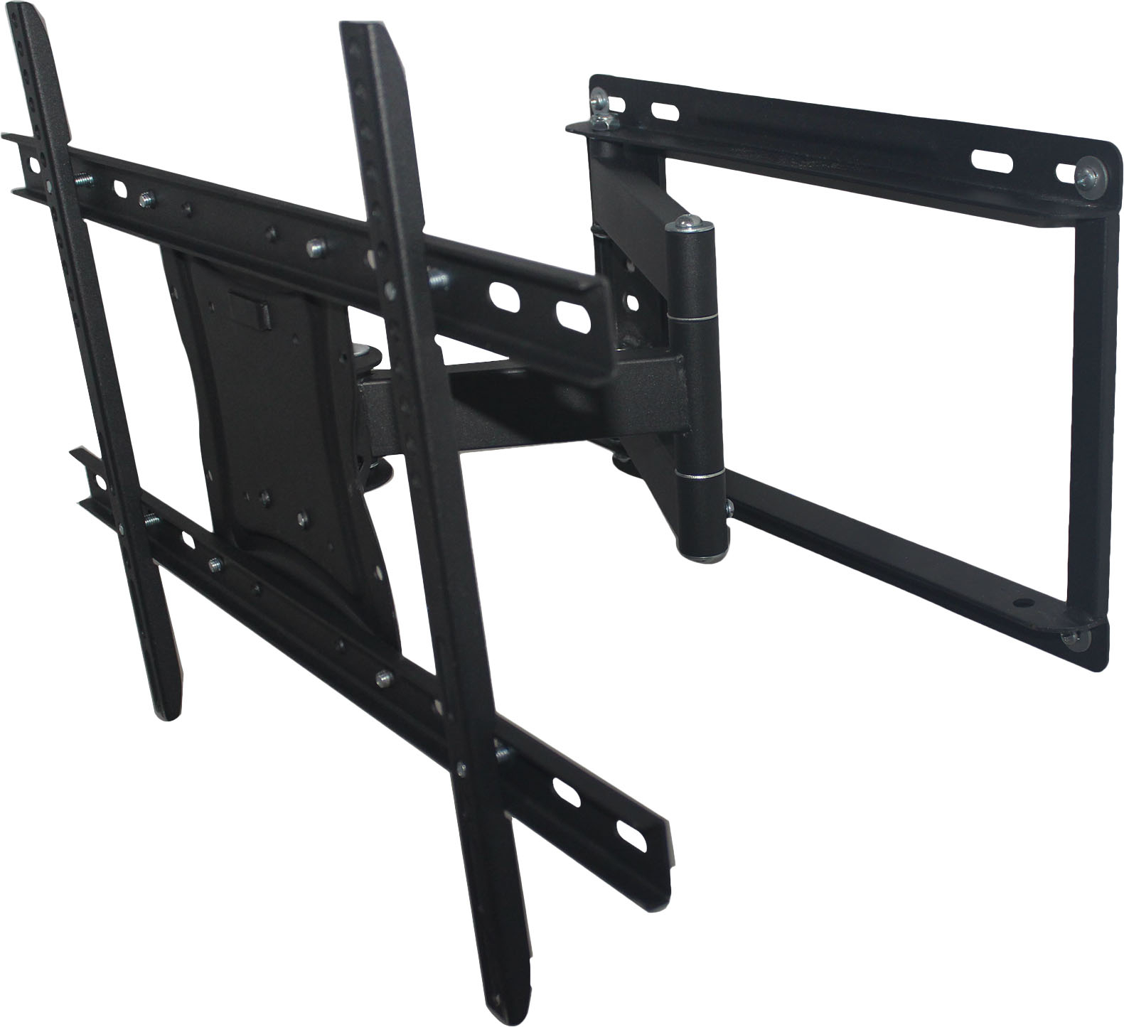 Angle View: Best Buy essentials™ - Extended Tilt TV Wall Mount for Most 32–70" TVs - Black