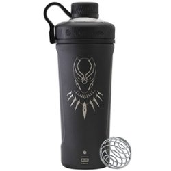 Black Panther Head BlenderBottle Radian - Insulated Stainless Steel - 26oz. - Matte Black - Angle_Zoom