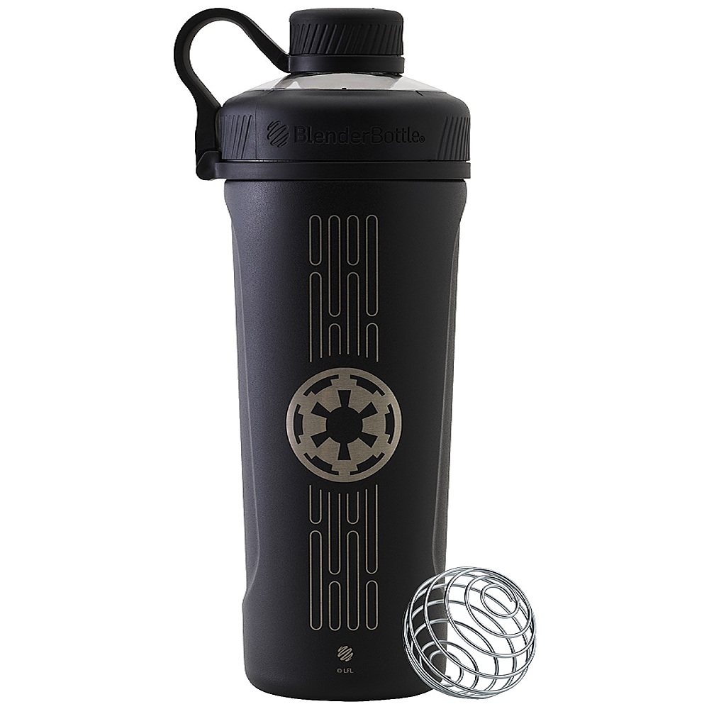 Angle View: BlenderBottle - Star Wars Series Radian 26 oz. Double Vacuum Insulated Stainless Steel Water Bottle/Shaker Cup - Matte Black