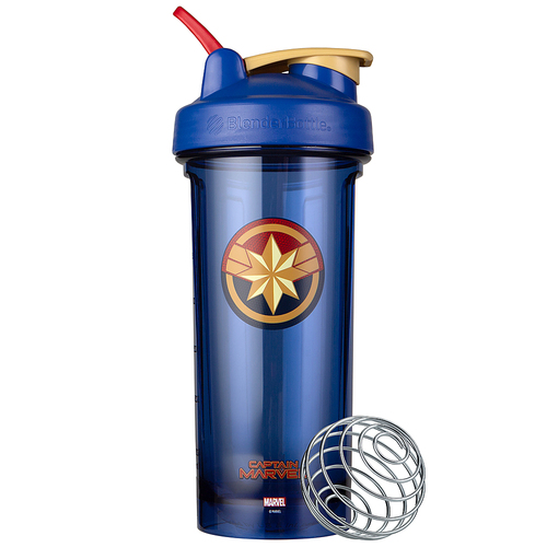 BlenderBottle - Marvel Series Pro28 28 oz. Water Bottle/Shaker Cup - Blue
