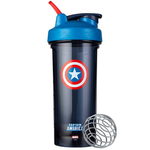 BlenderBottle - Marvel Series Pro28 28 oz. Water Bottle/Shaker Cup - Blue