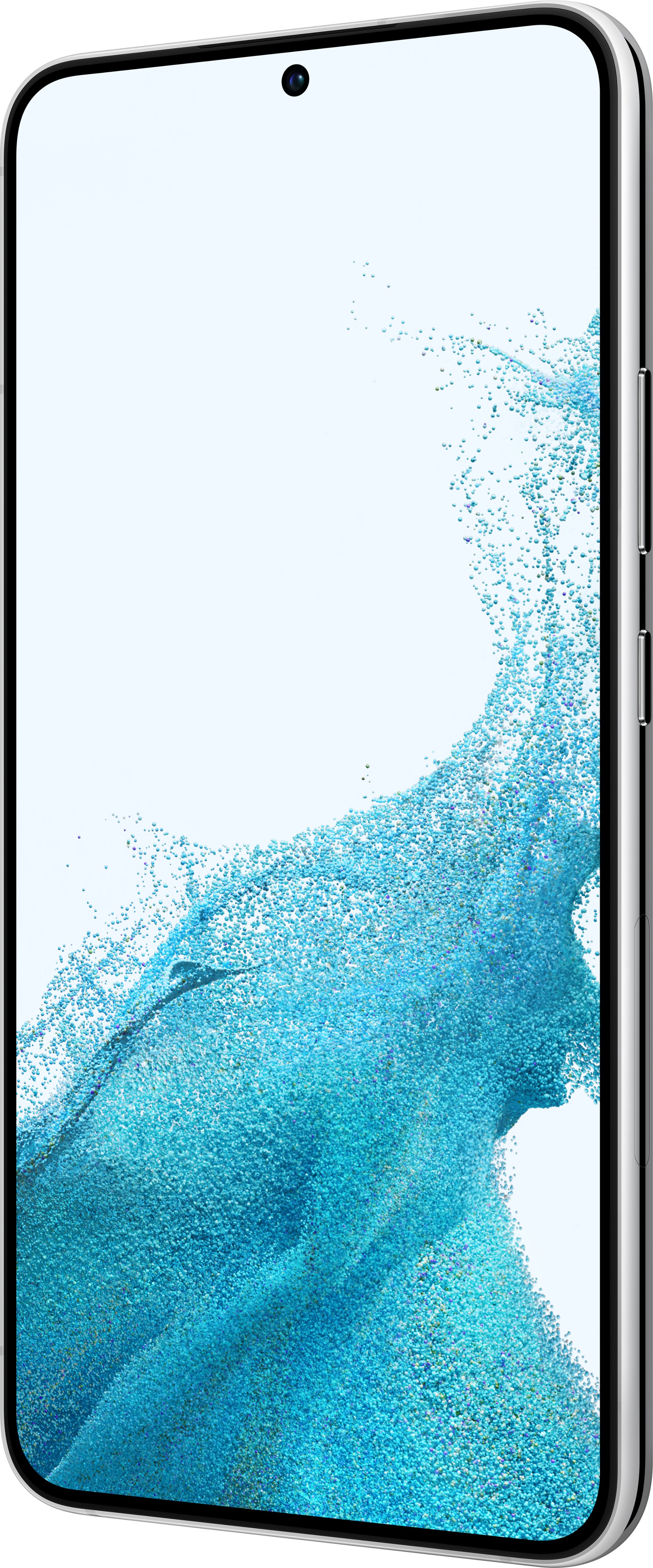 Left View: Samsung - Galaxy S22+ 128GB - Phantom White (T-Mobile)