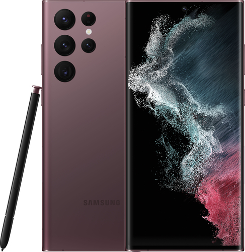 Samsung - Galaxy S22 Ultra 256GB - Burgundy (T-Mobile)
