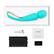 Angle. Lelo - SMART WAND 2 - Vibrating Wand - Aqua.