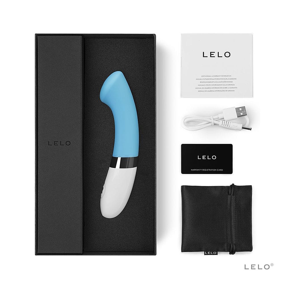 Alt View 13. Lelo - GIGI 2 - Vibrating Wand - Turquoise Blue.