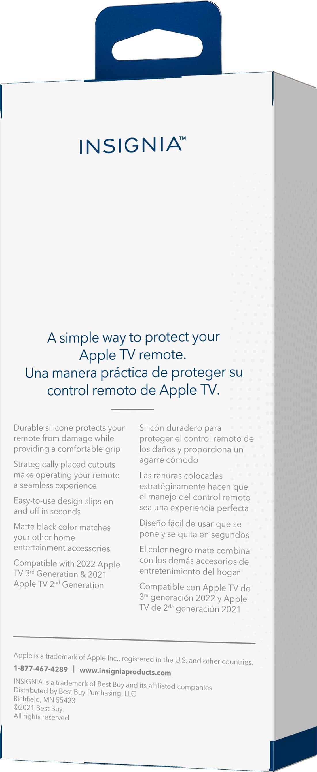 Alt View 15. Insignia™ - Apple TV Remote Cover - Black.