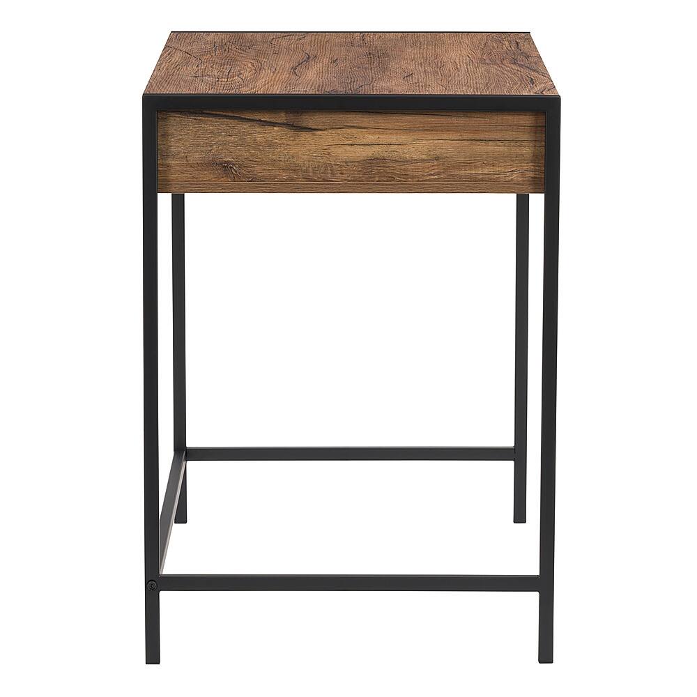 Left View: CorLiving - Auston Wood Grain Desk - Brown