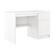 Angle. CorLiving - Kingston Classic White Desk with Cabinet - White.