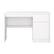 Front. CorLiving - Kingston Classic White Desk with Cabinet - White.