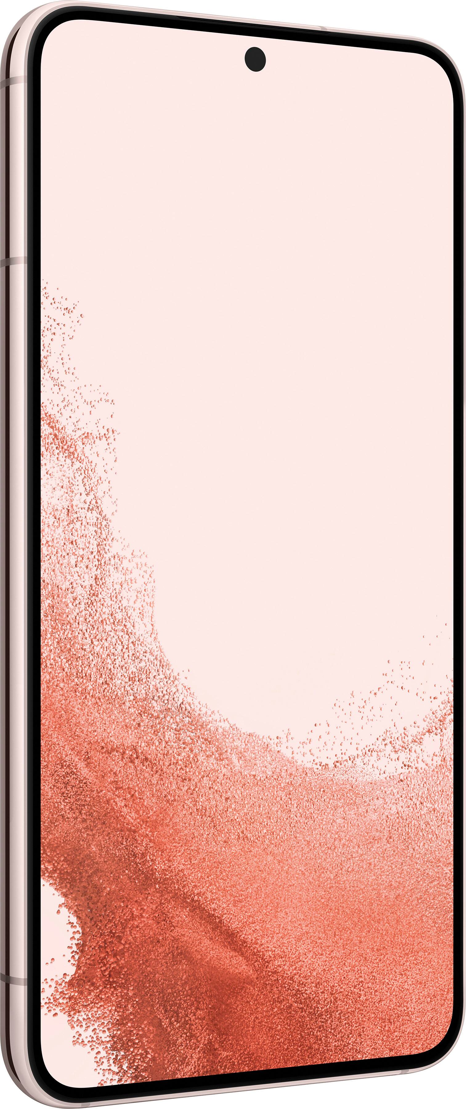 Angle View: Samsung - Galaxy S22 256GB - Pink Gold (Sprint)