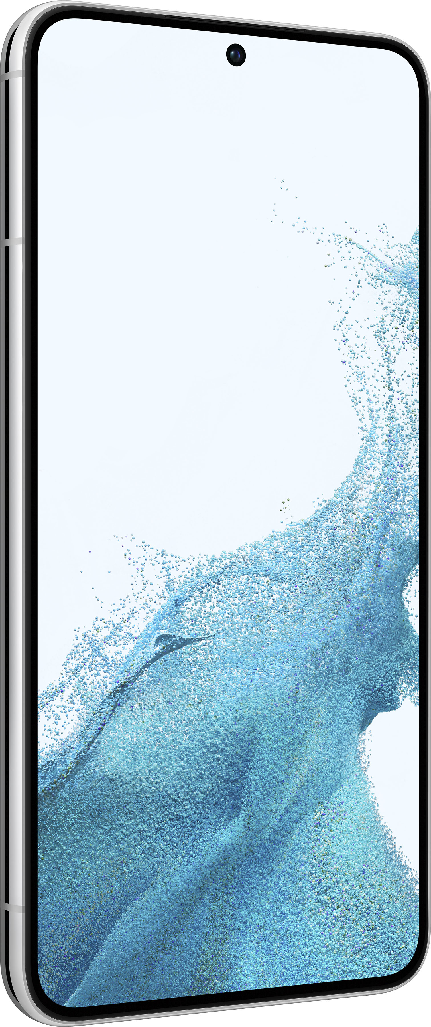 Angle View: Samsung - Galaxy S22 256GB - Phantom White (Sprint)