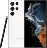 Samsung - Galaxy S22 Ultra 128GB - Phantom White (Sprint) - Front_Zoom