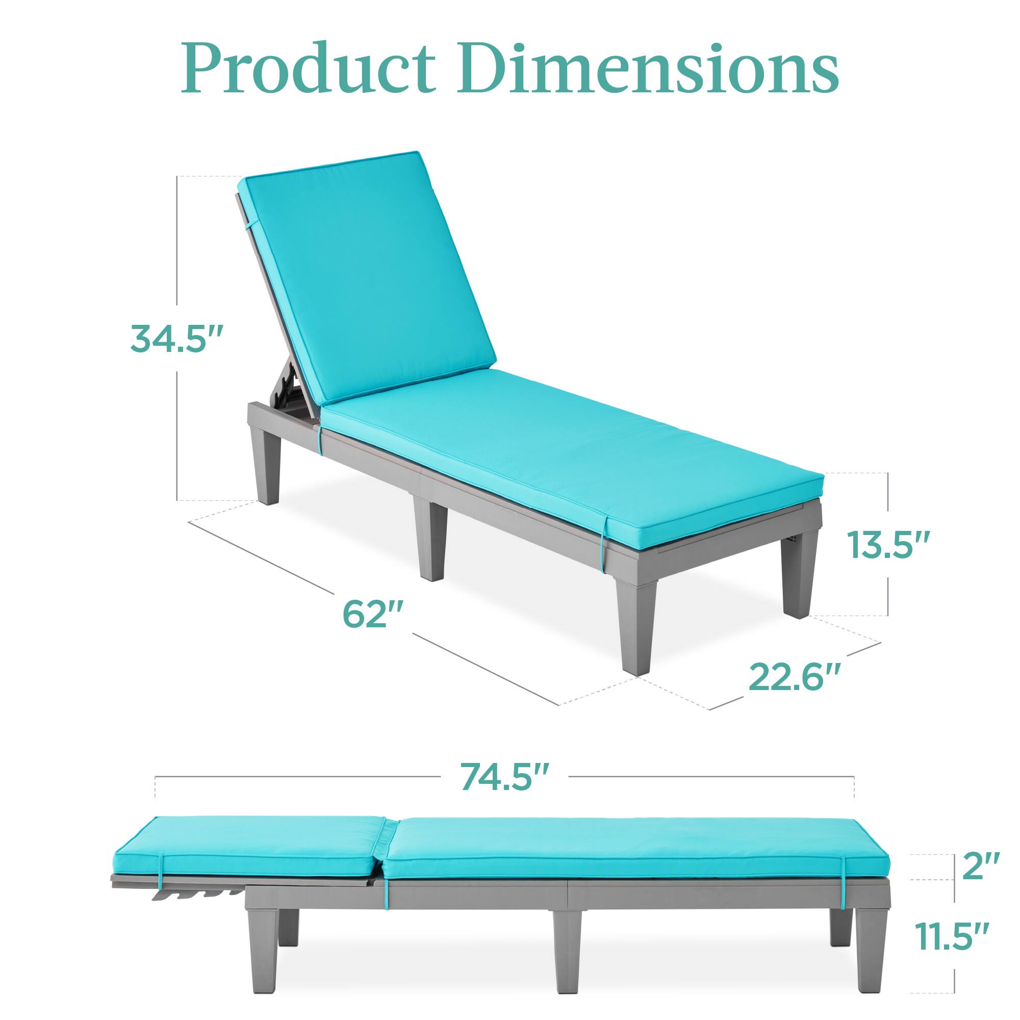 Product Dimensions

- 34.5"
- 62"
- 13.5"
- 22.6"
- 74.5"
- 2"
- 11.5"