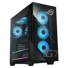 ASUS - Refurbished Excellent - ROG G700 Intel Core Ultra 7 265F 2.4 GHz up to 5.3 GHz 32GB DDR5 1TB SSD GeForce RTX 5060 Windows 11 Home Gaming Desktop - Black