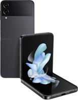 Samsung - Galaxy Z Flip4 128GB - Graphite (Sprint) - Front_Zoom