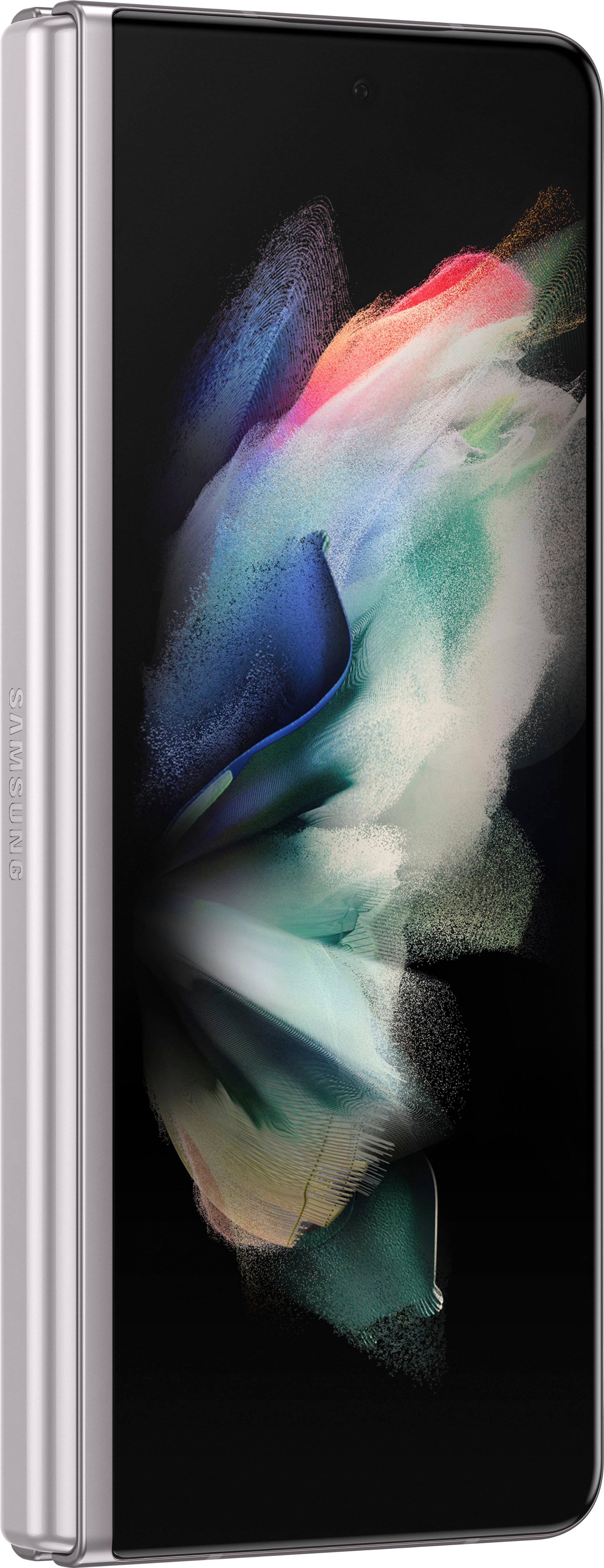 Angle View: Samsung - Galaxy Z Fold3 5G 512GB - Phantom Black (Sprint)