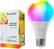 Front. Nanoleaf - Essentials A19 Smart Thread Bluetooth LED Bulbs - White and Colors.
