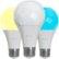 Alt View Zoom 17. Nanoleaf Essentials A19 Smart Thread Bluetooth LED Bulbs - 3PK - White and Colors - White.