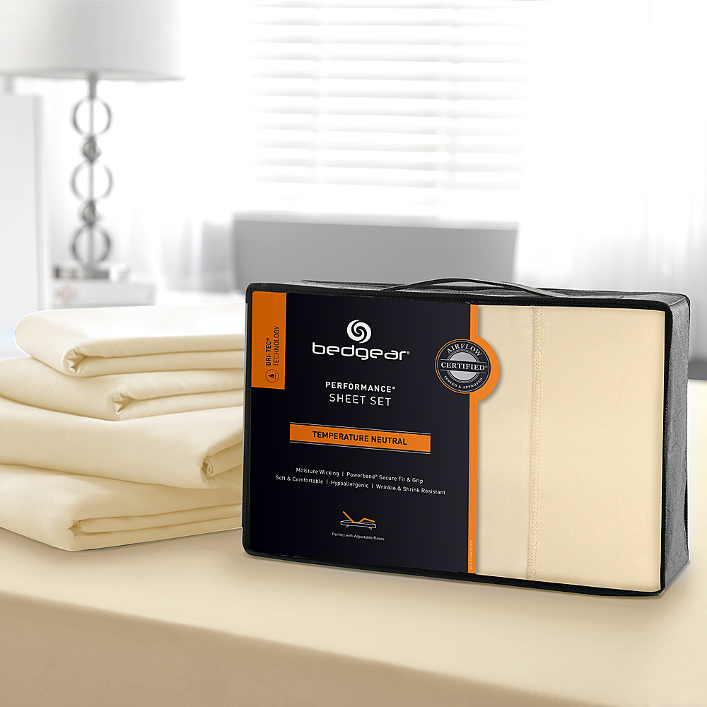 Back View: Bedgear - Ver-Tex® Mattress Protector- Full - White