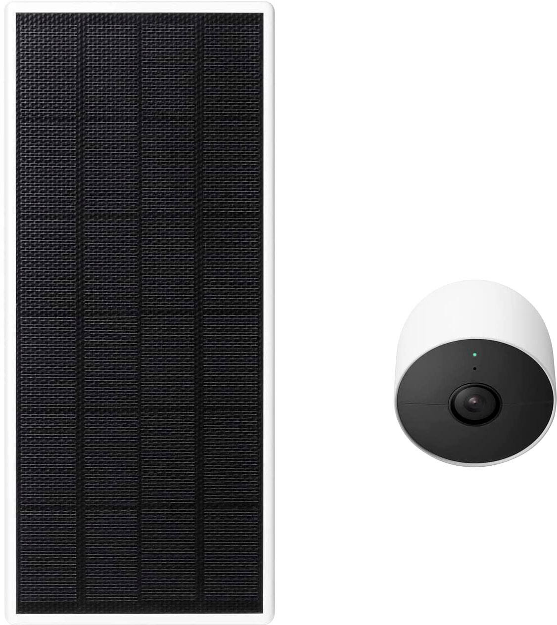 Alt View 1. Wasserstein - Solar Panel for Google Nest Cam (Battery) - White.
