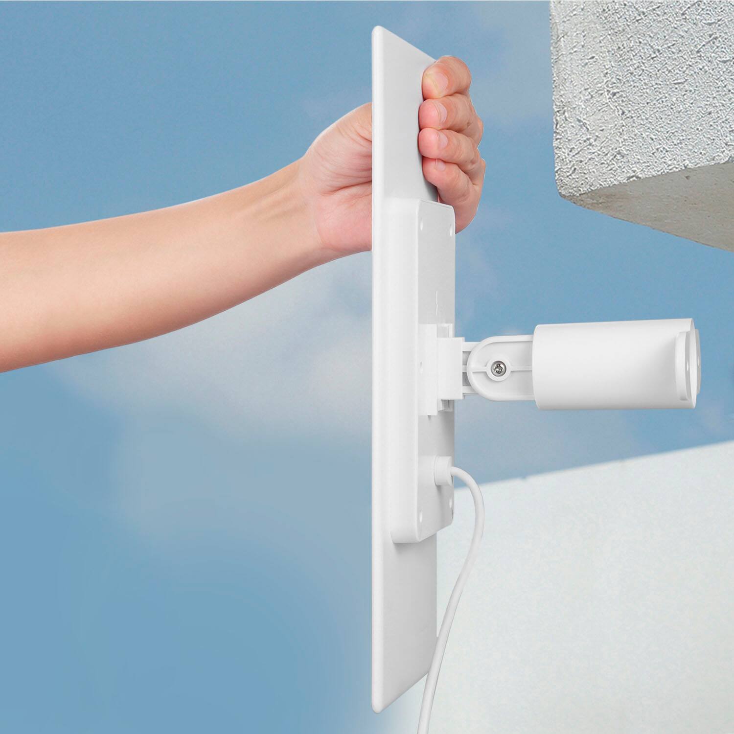 Alt View 12. Wasserstein - Solar Panel for Google Nest Cam (Battery) - White.