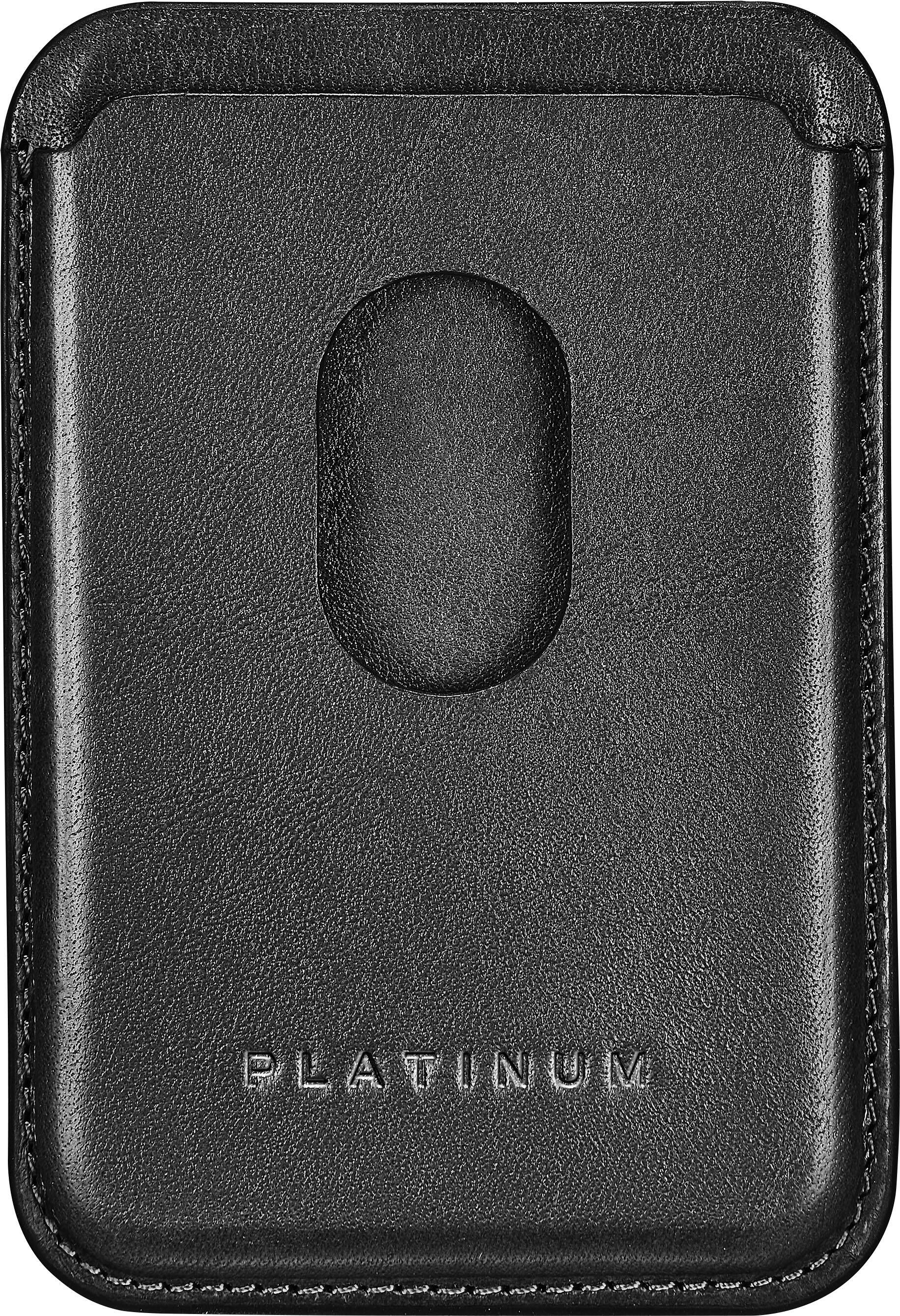 Alt View 12. Platinum™ - Horween Leather RFID Wallet for iPhone Series 15, Series 14, iPhone Series 13 and iPhone Series 12 - Black.