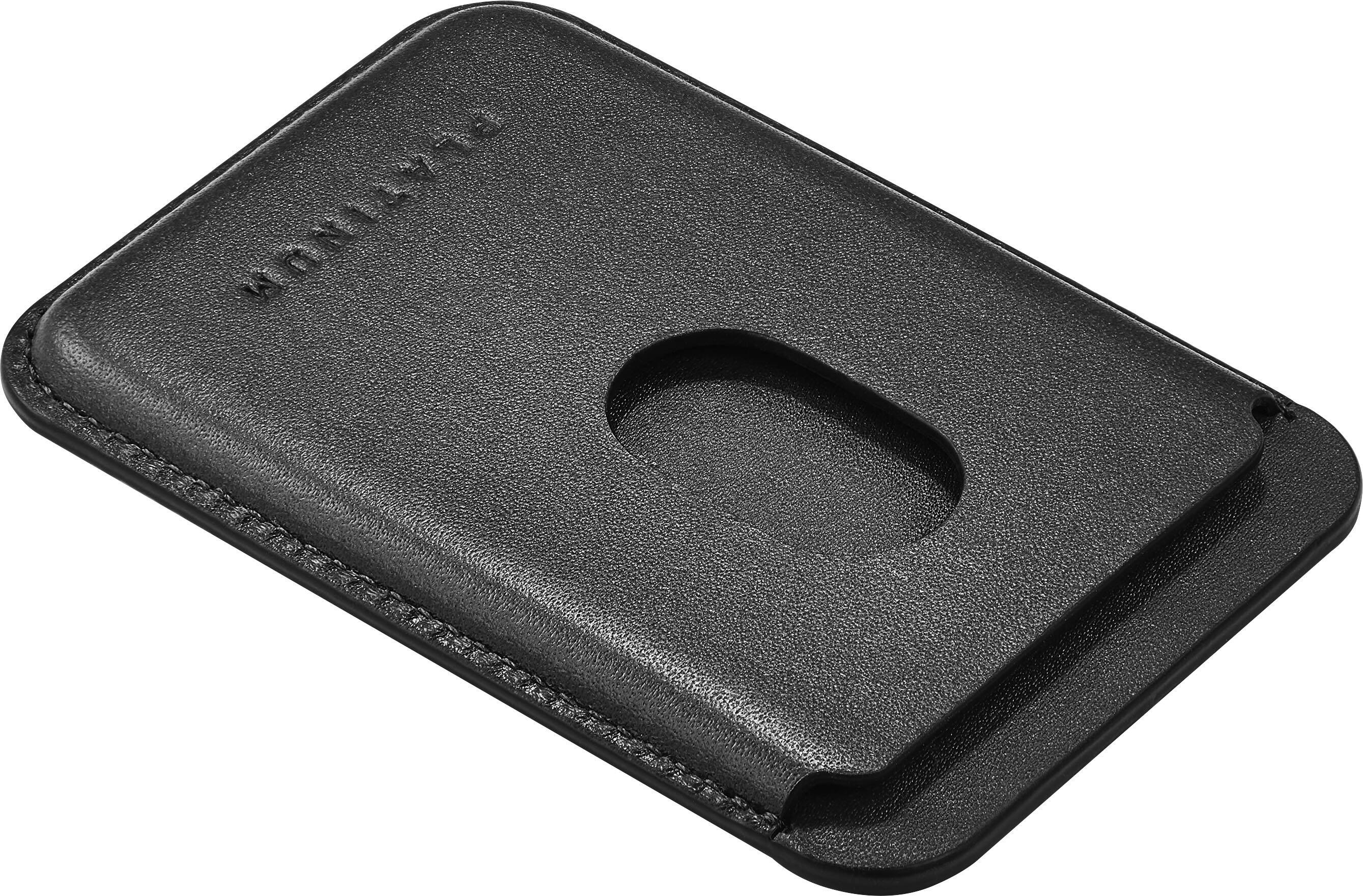 Alt View 15. Platinum™ - Horween Leather RFID Wallet for iPhone Series 15, Series 14, iPhone Series 13 and iPhone Series 12 - Black.