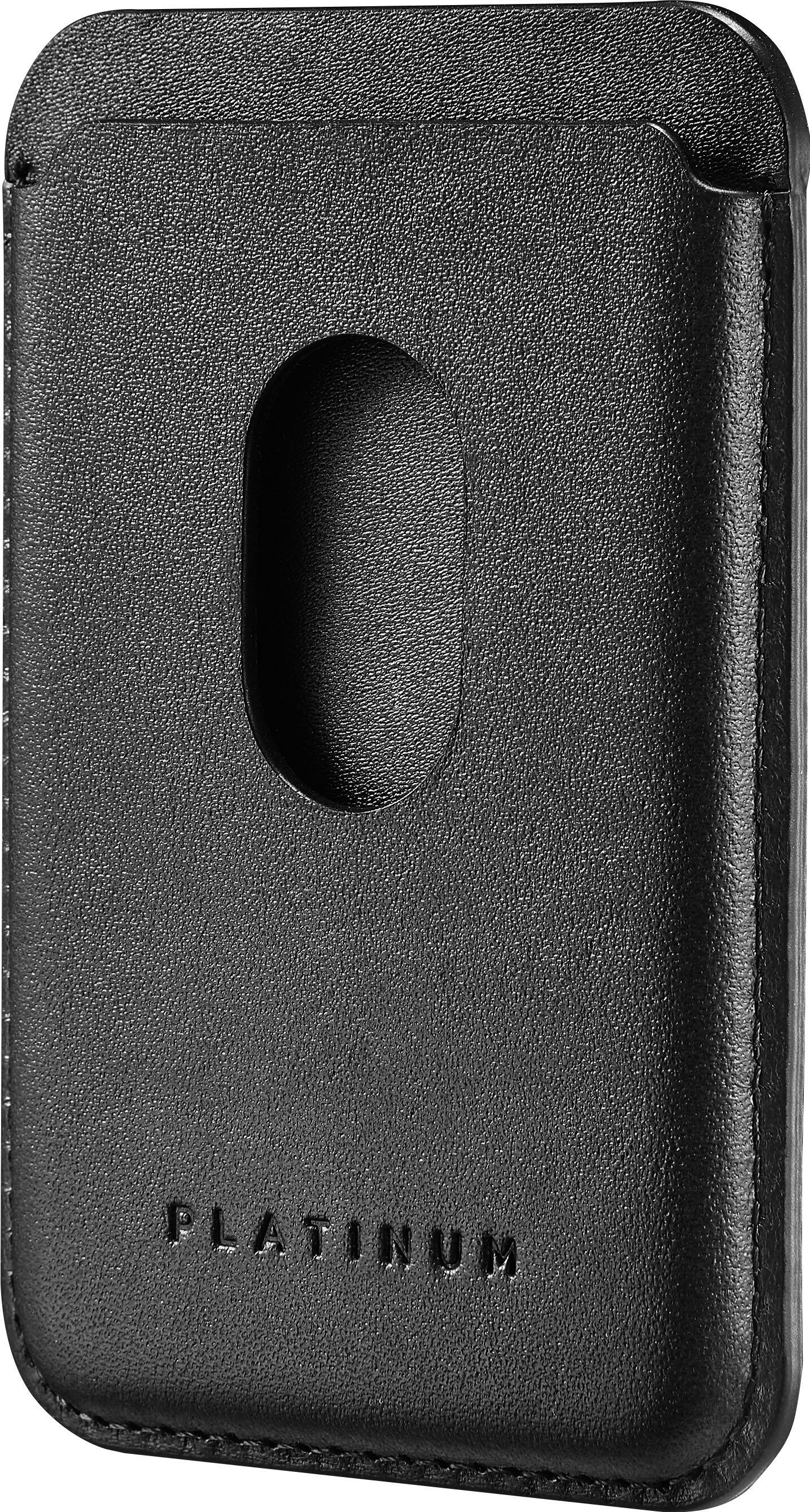 Alt View 14. Platinum™ - Horween Leather RFID Wallet for iPhone Series 15, Series 14, iPhone Series 13 and iPhone Series 12 - Black.