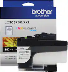 Alt View 1. Brother - LC3037BK Super High-yield INKvestment Tank Ink Cartridge - Black.