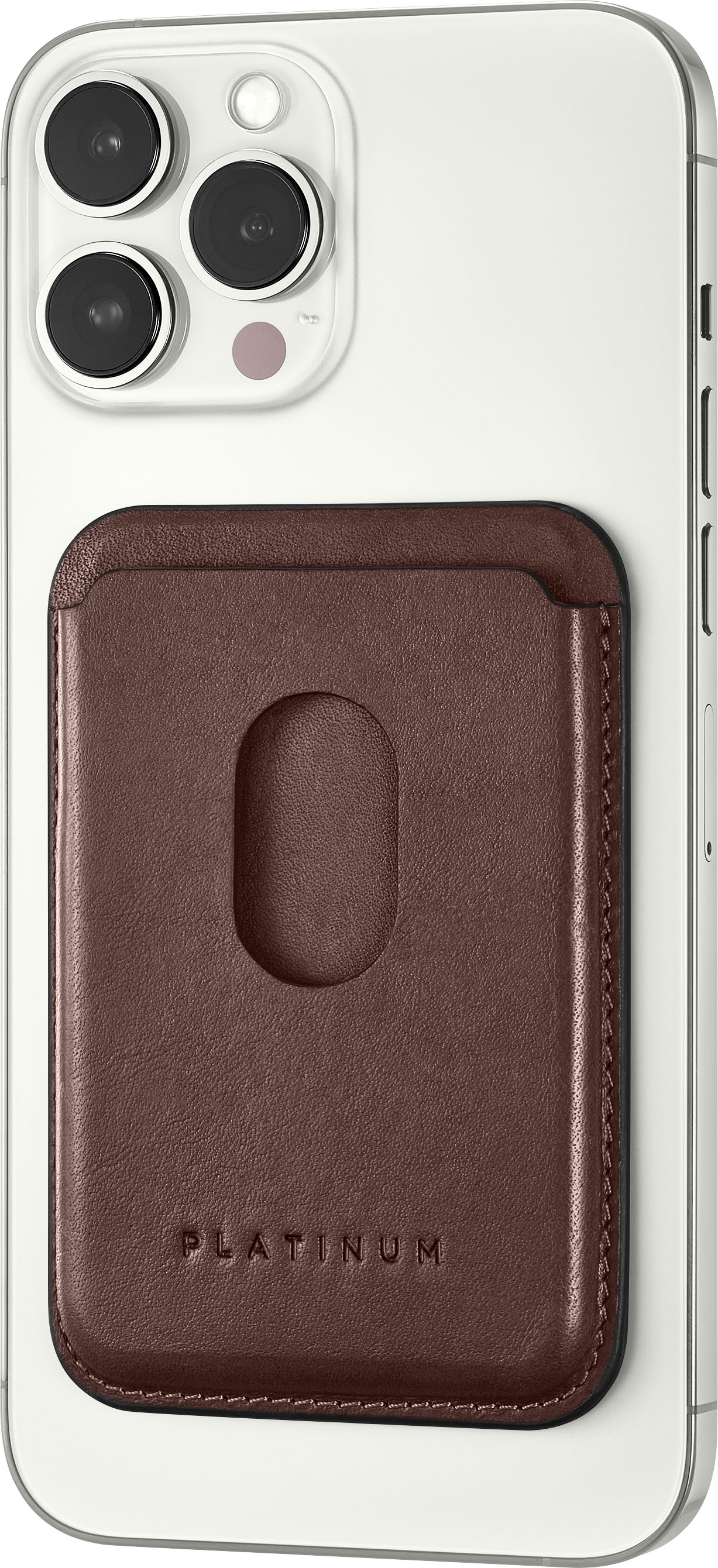 iPhone 13 Pro Leather MagSafe Wallet | Brown Leather Wallet from Bullstrap | Bourbon